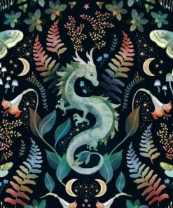 Hazeltjes Mystic woodland dragon autumn, organic summersweat