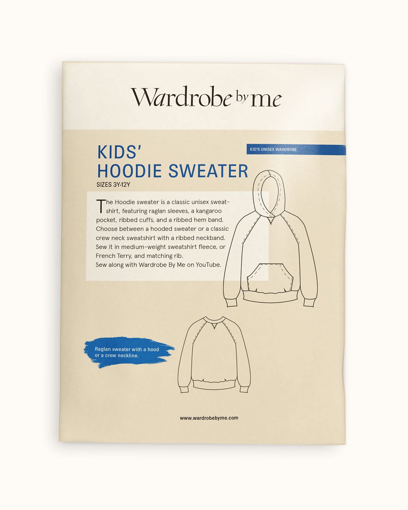 Wardrobe By Me Naaipatroon Hoodie sweater Kids' 98-152, verwachte levering juli 2026