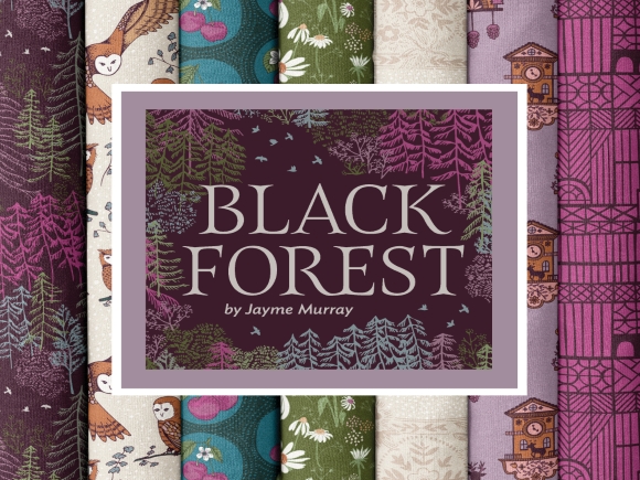 Cloud9 Black Forest - 229259 - Dotted Cherries | Teal, verwachte levering oktober-november 2026 - Afbeelding 3