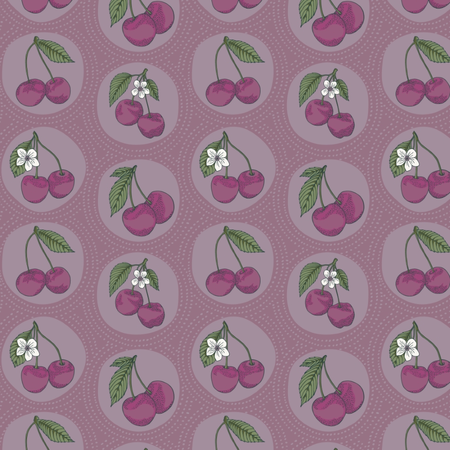 Cloud9 Black Forest - 229261 - Dotted Cherries | Lt Purple, verwachte levering oktober-november 2026