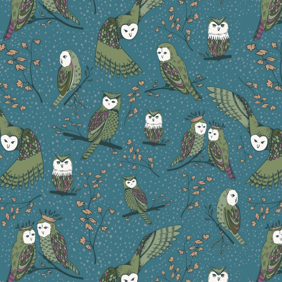 Cloud9 Black Forest - 229262 - Owlette | Teal, verwachte levering oktober-november 2026