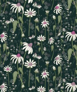 Cloud9 Black Forest - 229268 - Wildflower | Dk Teal, verwachte levering oktober-november 2026