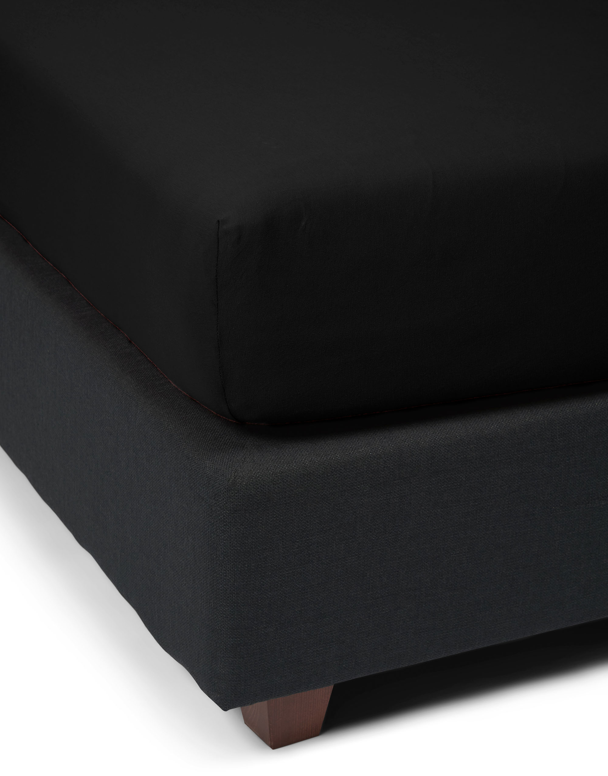 Essenza The Perfect Organic Jersey Hoeslaken Zwart 140/160x200/220 - Afbeelding 3