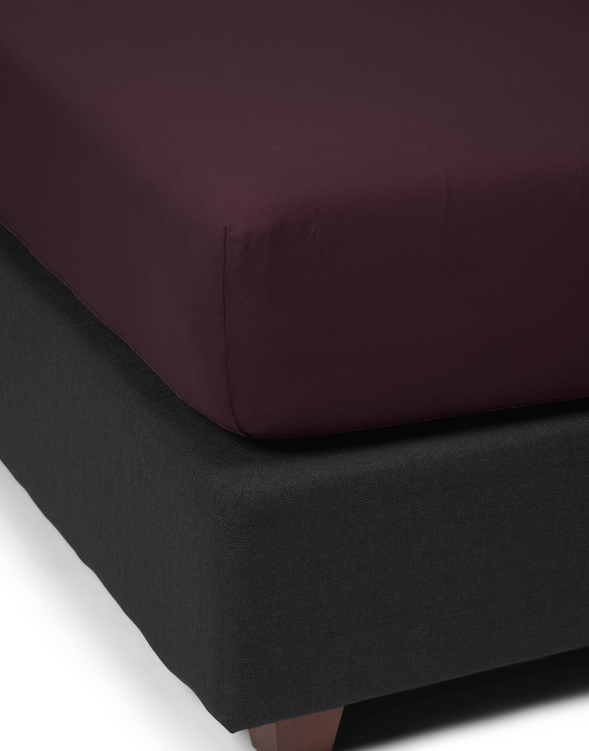 Essenza The Perfect Organic Jersey Hoeslaken Bordeauxrood 90/100x200/220 - Afbeelding 2