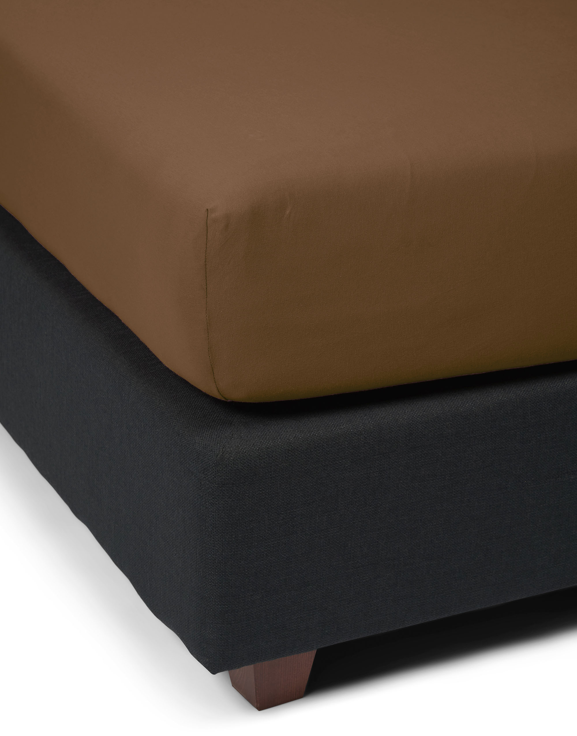 Essenza The Perfect Organic Jersey Hoeslaken Cafe Noir 180/200x200/220 - Afbeelding 2