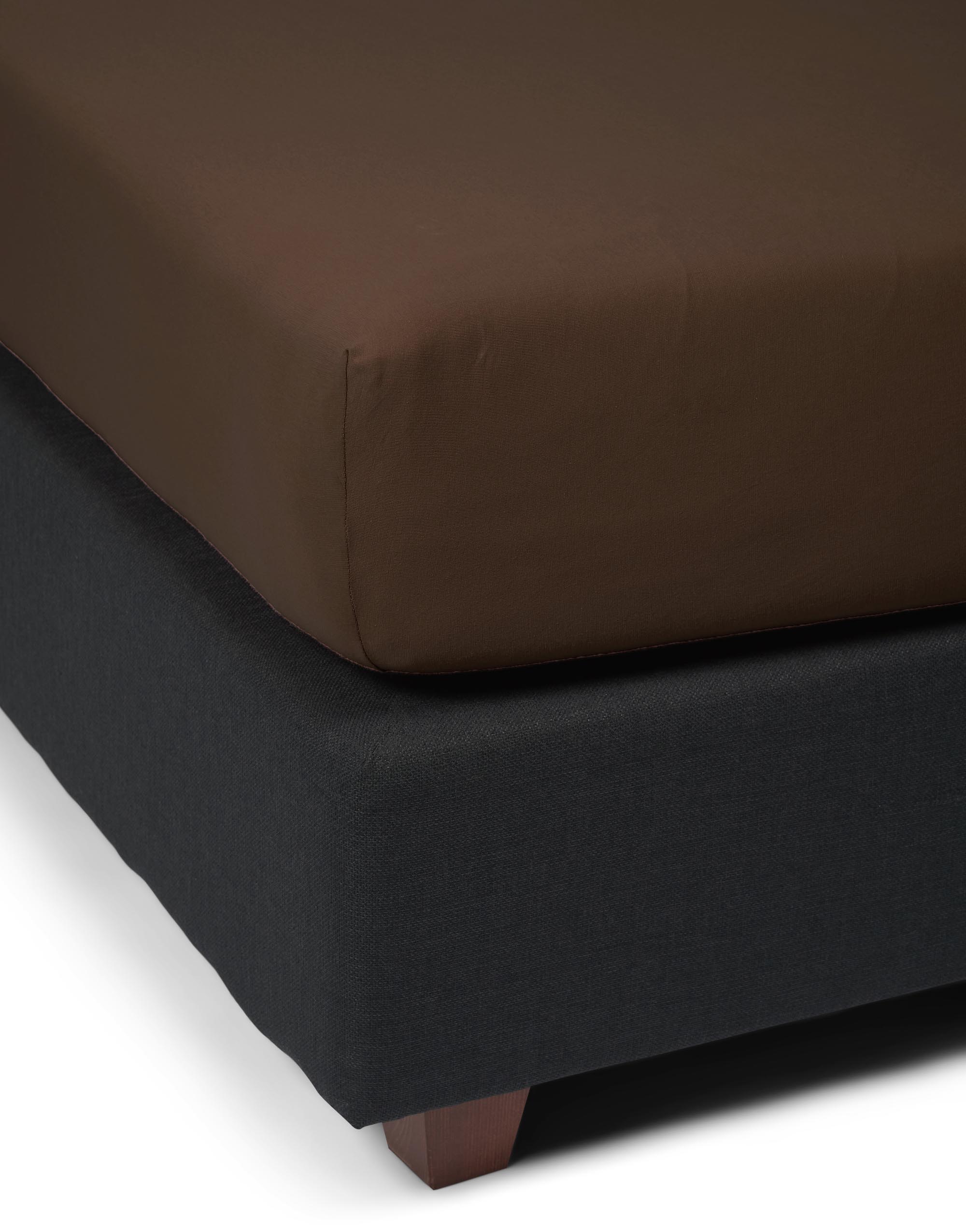Essenza The Perfect Organic Jersey Hoeslaken Chocolade 140/160x200/220 - Afbeelding 2