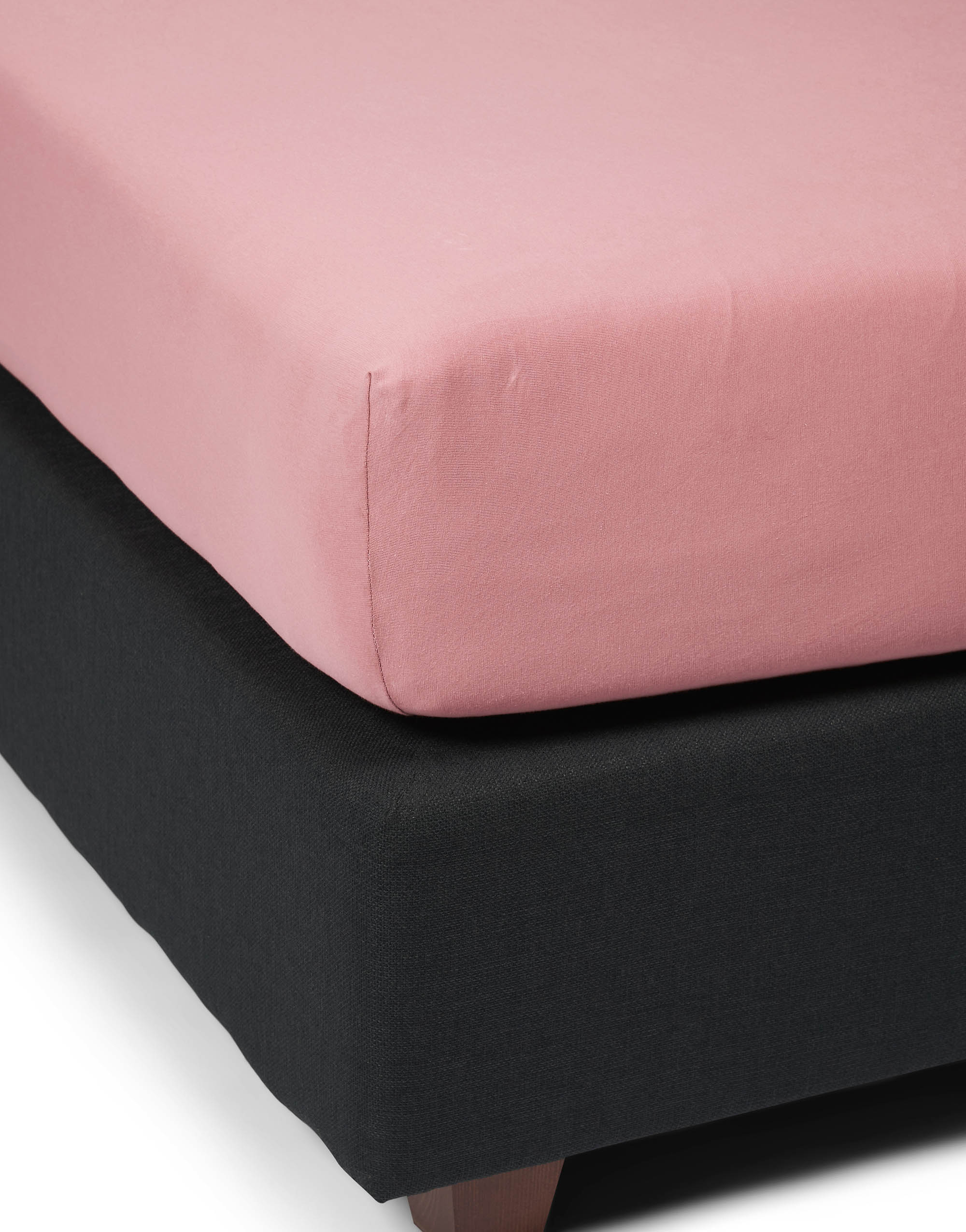 Essenza The Perfect Organic Jersey Hoeslaken Dusty rose 180/200x200/220 - Afbeelding 2