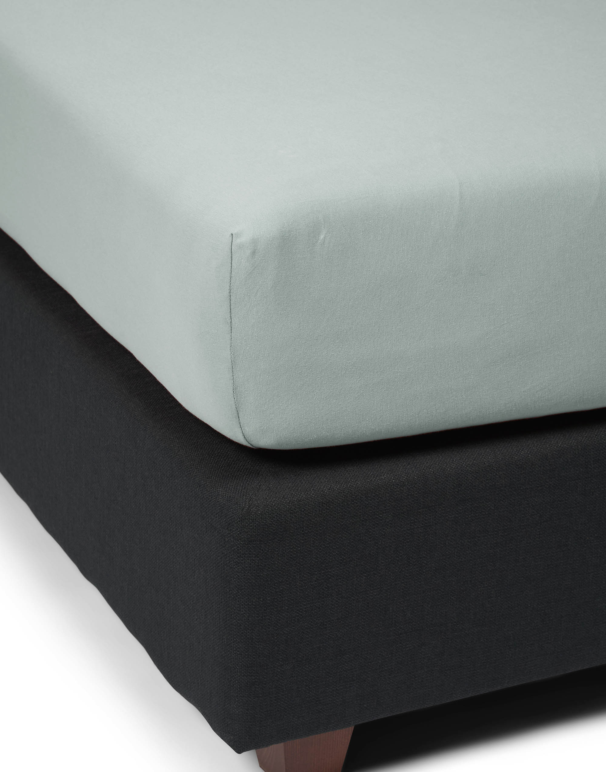 Essenza The Perfect Organic Jersey Hoeslaken Dusty green 180/200x200/220 - Afbeelding 2