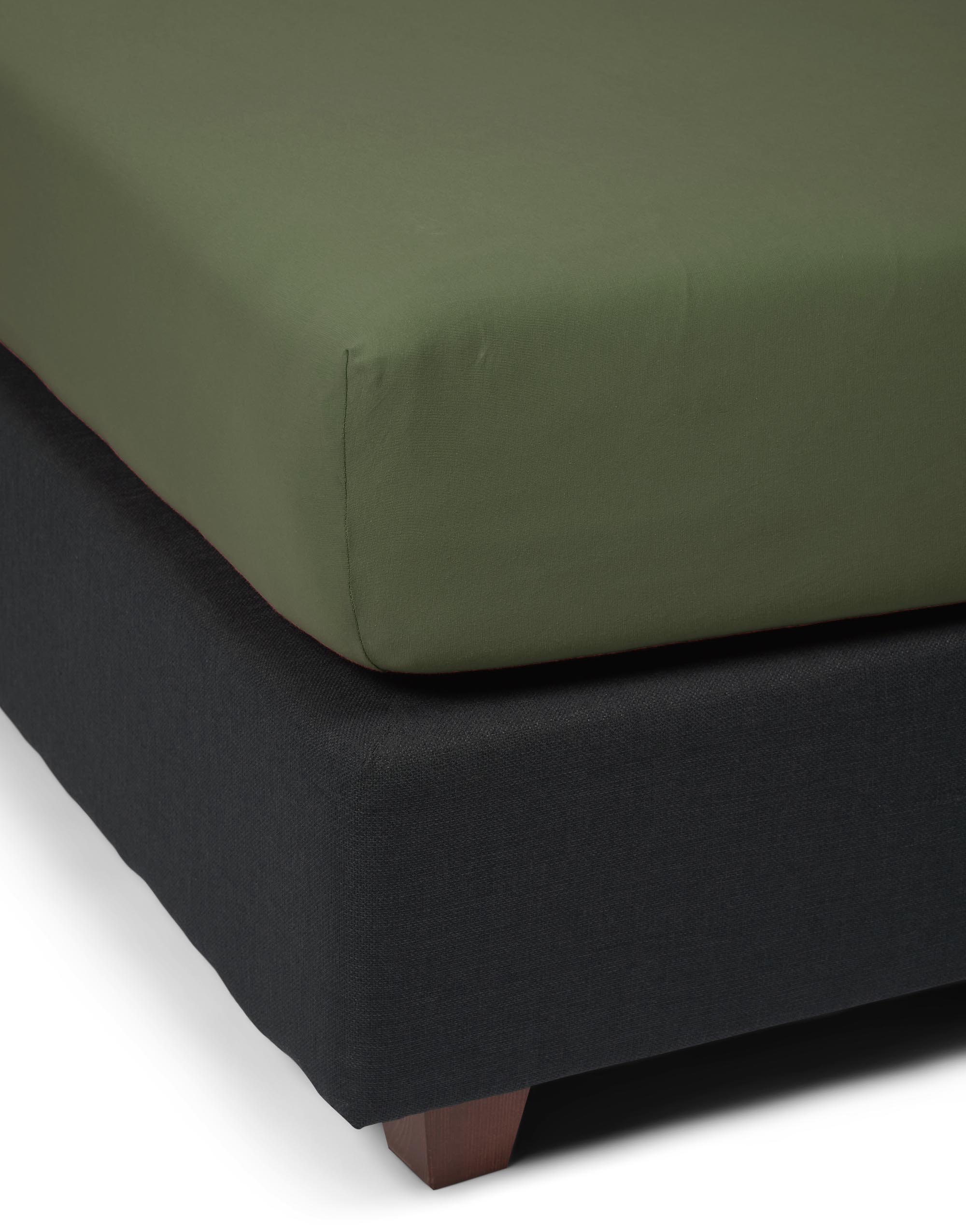 Essenza The Perfect Organic Jersey Hoeslaken Mosgroen 140/160x200/220 - Afbeelding 2