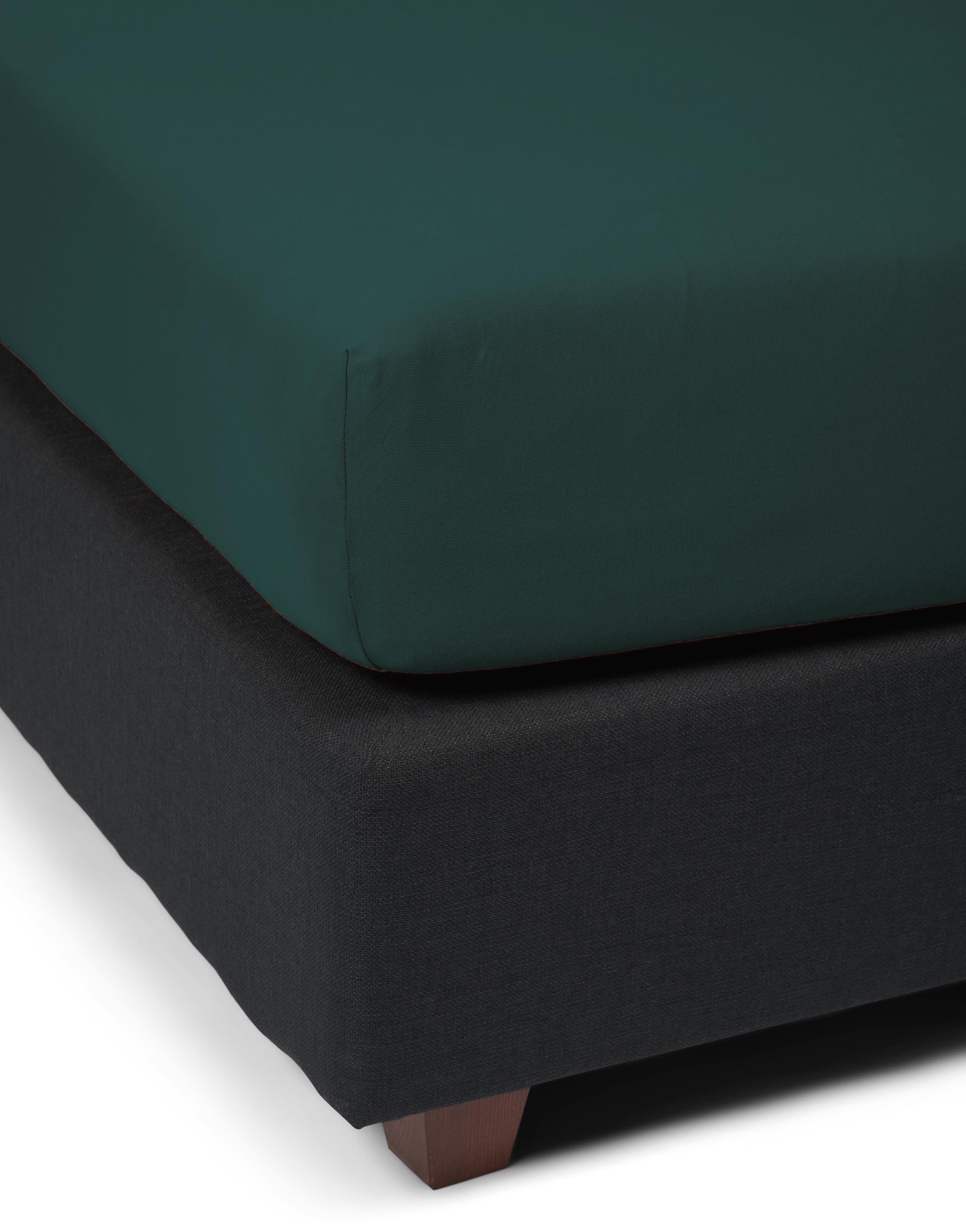 Essenza The Perfect Organic Jersey Hoeslaken Pine green 90/100x200/220 - Afbeelding 2