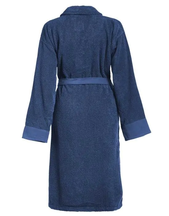 ESSENZA Connect Organic Uni Blauw Badjas L - Afbeelding 10