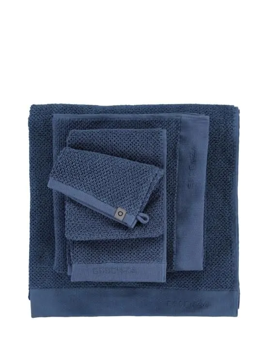 ESSENZA ESSENZA Connect Organic Uni Blue Handdoek 50 x 100 cm - Afbeelding 2